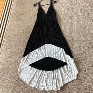 Beautiful Long Black and White Dress
